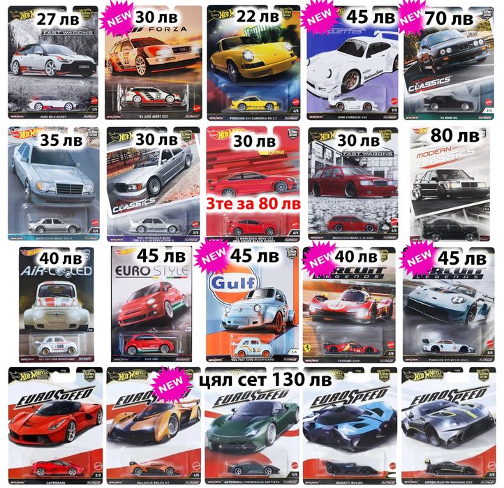 Хот Уилс Hot Wheels RLC, Fast Furious, Car Culture, Boulevard, Formula