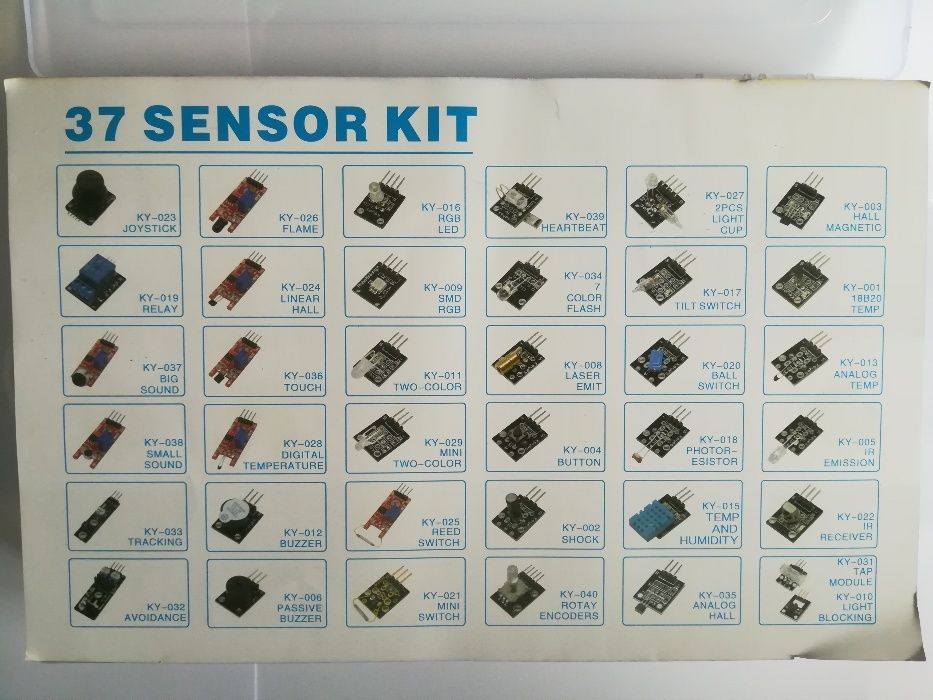 Kit 37 senzori pentru ARDUINO