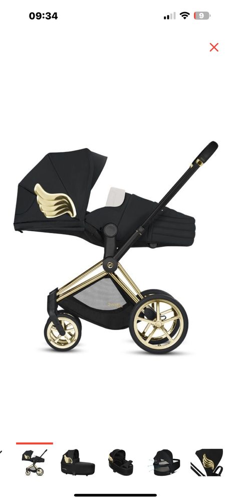 Коляска  Cybex Priam IV FE Jeremy Scott Wings в состонии как новая.