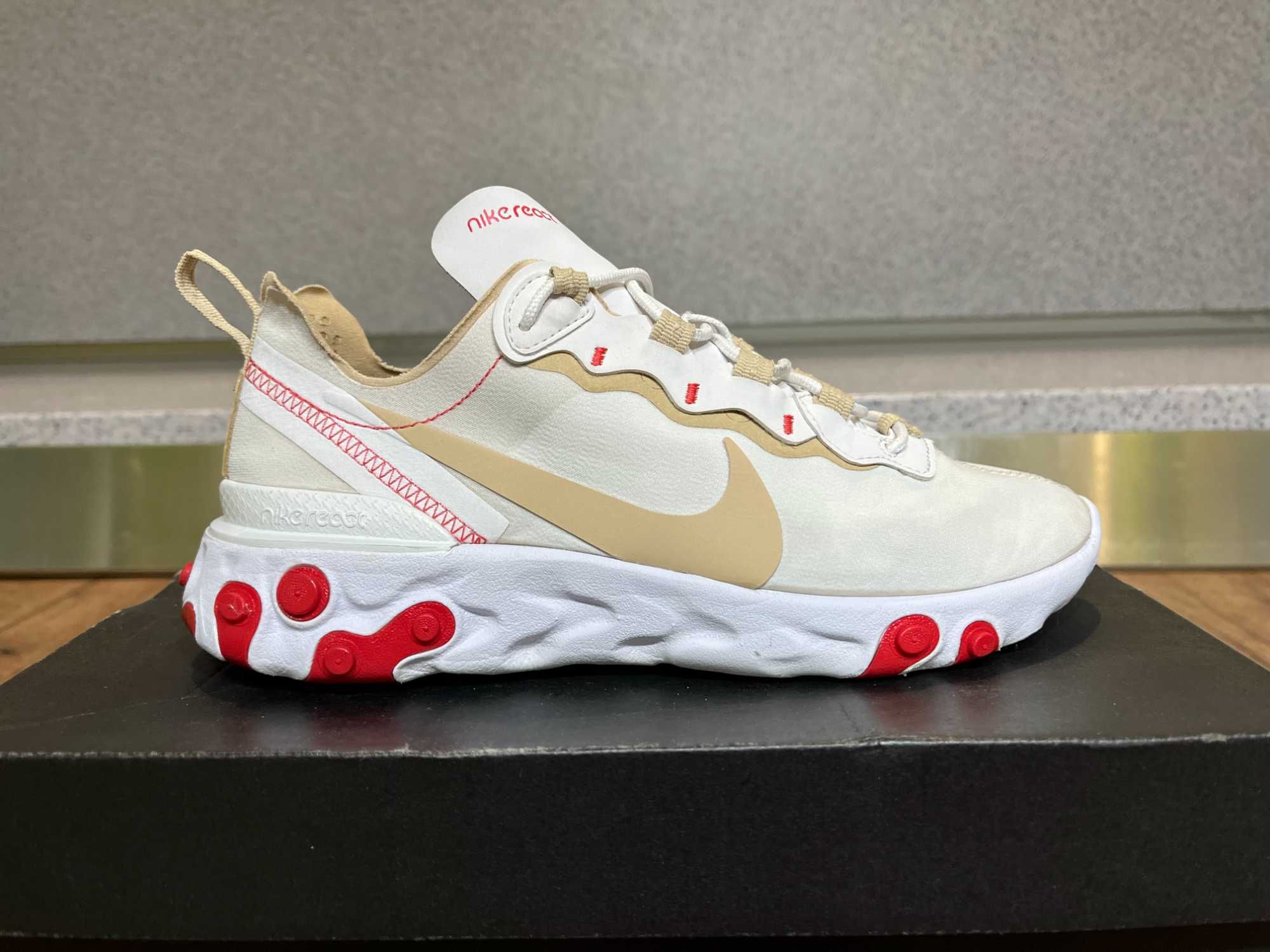 ОРИГИНАЛНИ *** Nike React Element 55 / White Ember Glow Desert Ore