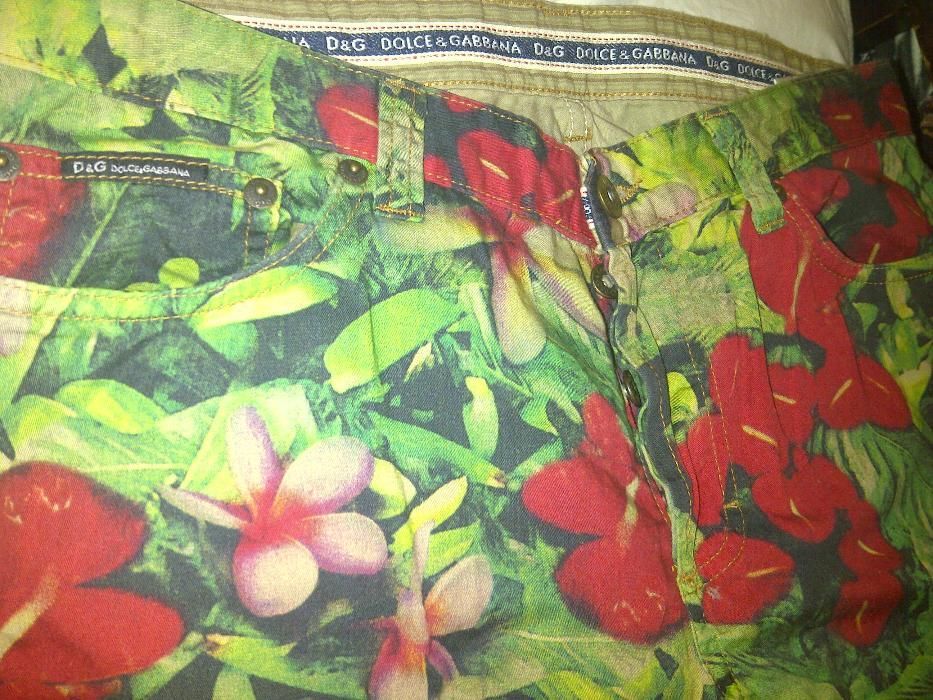 blugi D&G dolce & gabbana imprimeu exotic