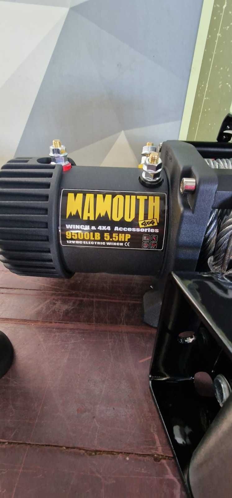 TROLIU auto 9500 lbs (4309 kg) cablu de otel - MAMOUTH raport 150:1