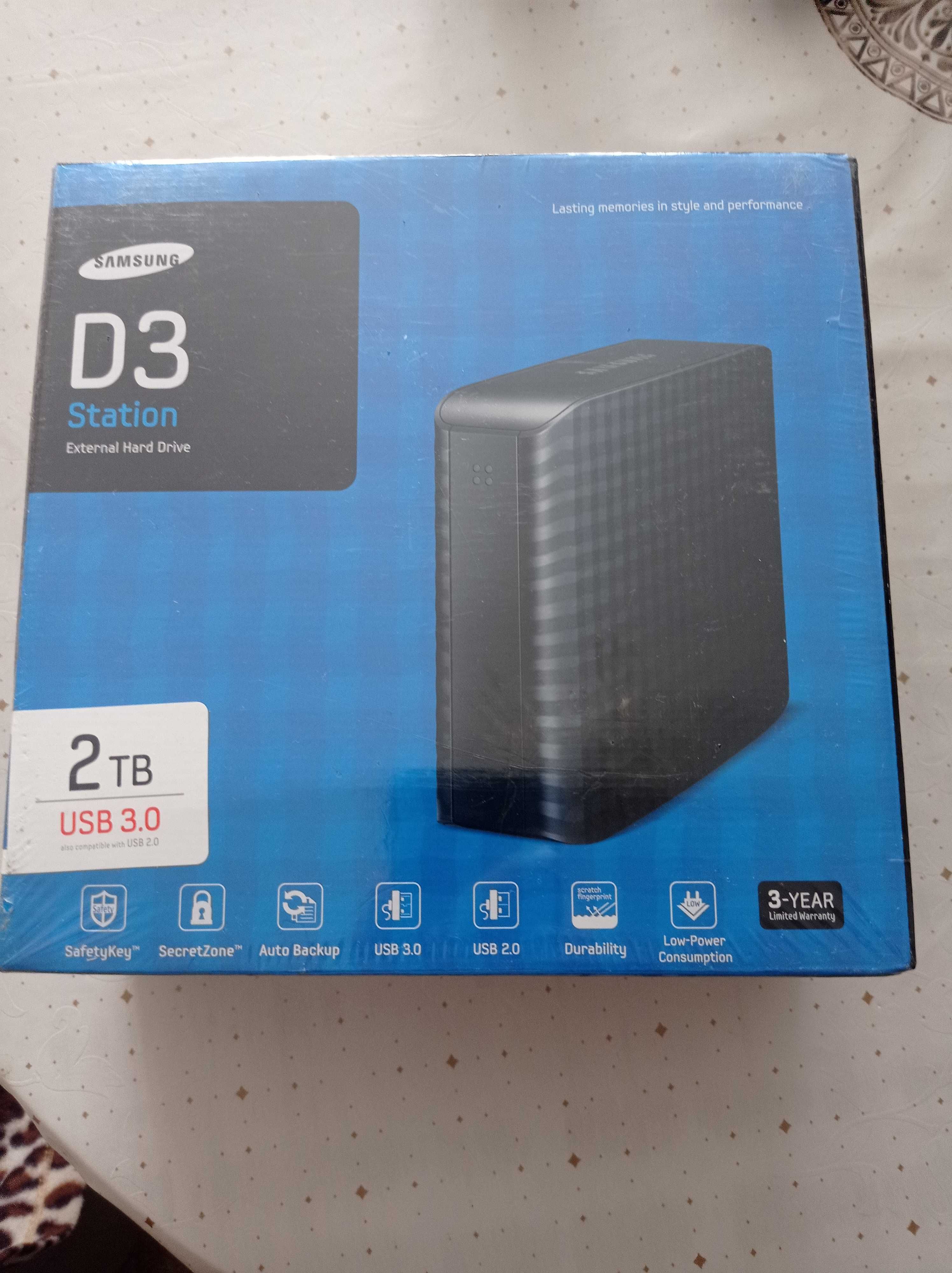 Samsung D3 Station 2TB External Hard Drive 3.5" HDD, USB 3.0