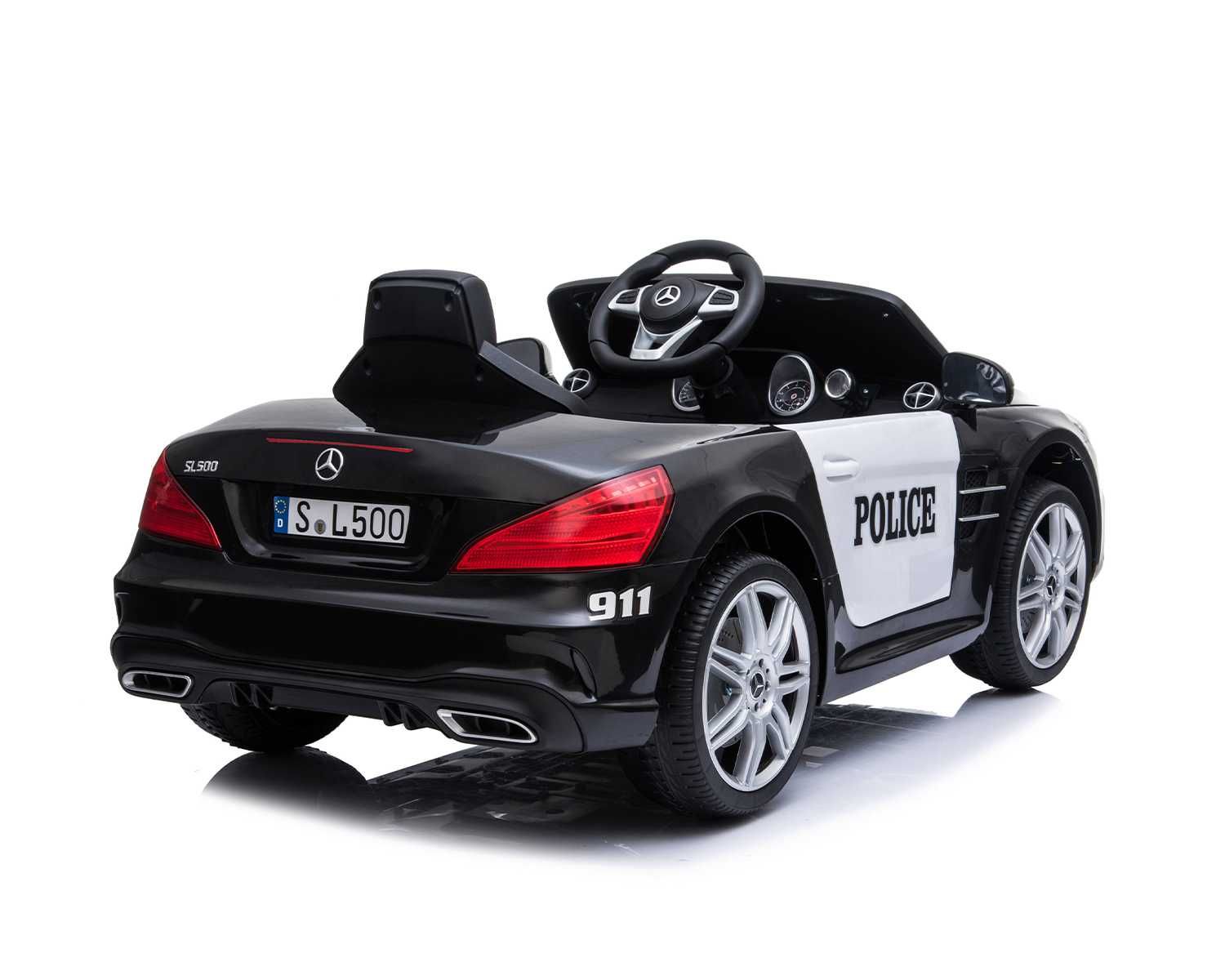 Лицензирана Акумулаторна Кола Mercedes Benz SL500 Police, 80W, 12V7AH