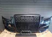 Bara,Grila radiator, cu spalator far,senzori Audi A6 08-10 LZ9Y Negru