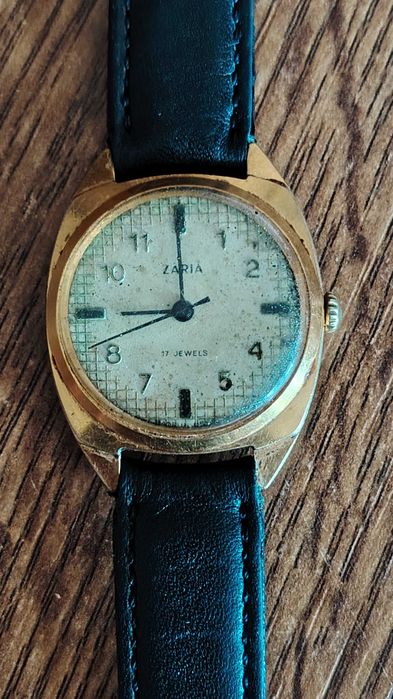 Ceas vintage Zarea, placat cu au 10 microni