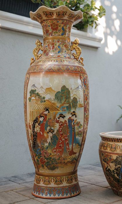 Vaza chinezeasca mare din portelan