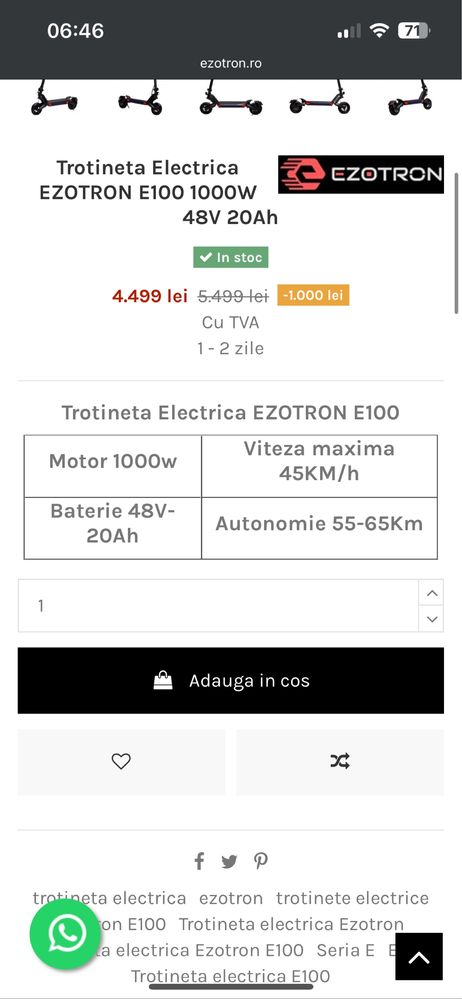 Ezotron e100 1000W