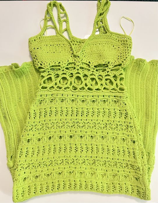 Rochie de plaja, tricotata