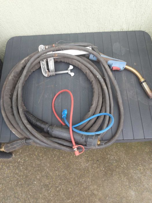 Pistolet mig mag 5 m plus masa de cablu si elecrod de inox 2,5