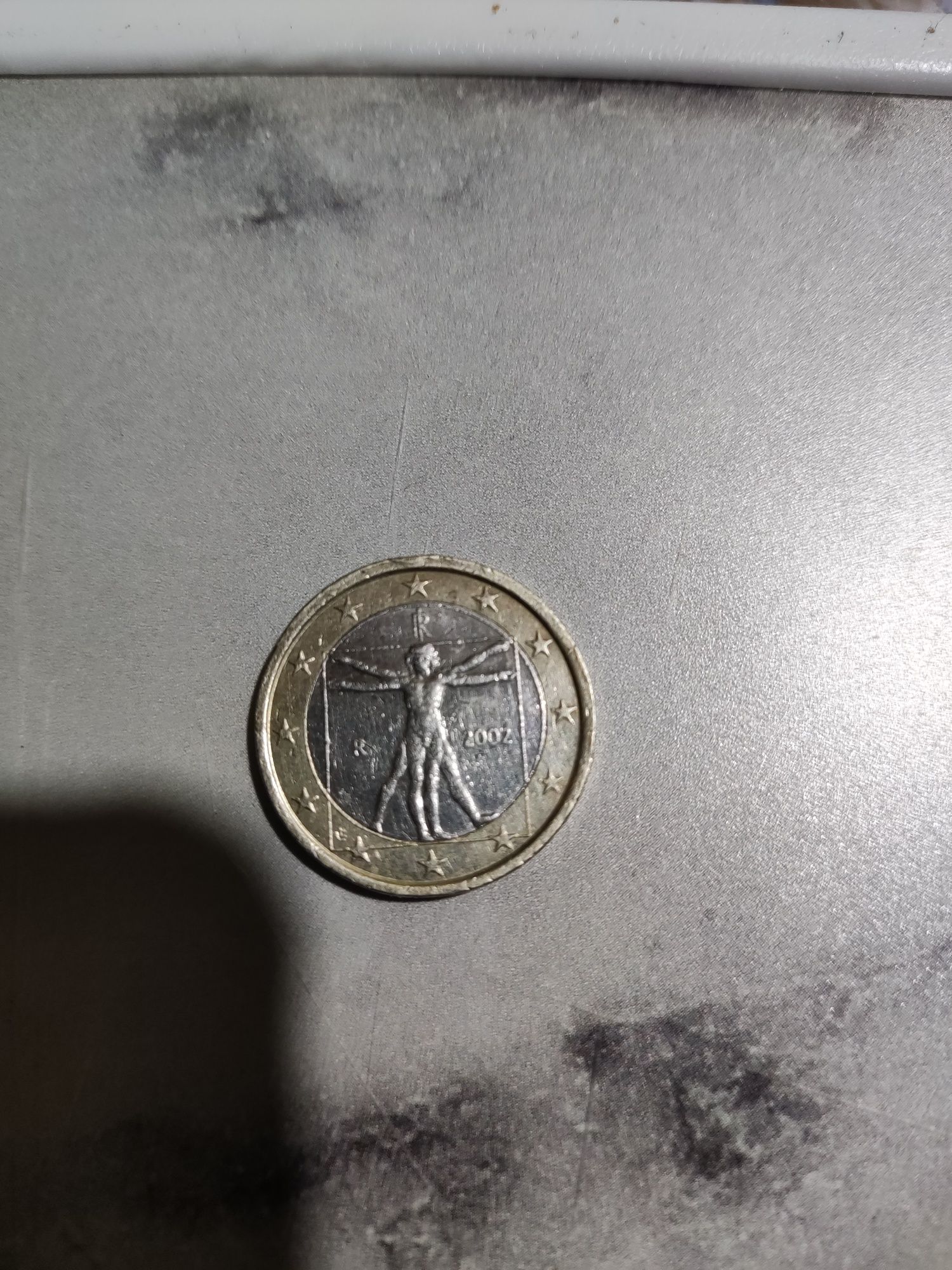 Moneda 1 Euro 2002 Leonardo de Vinci