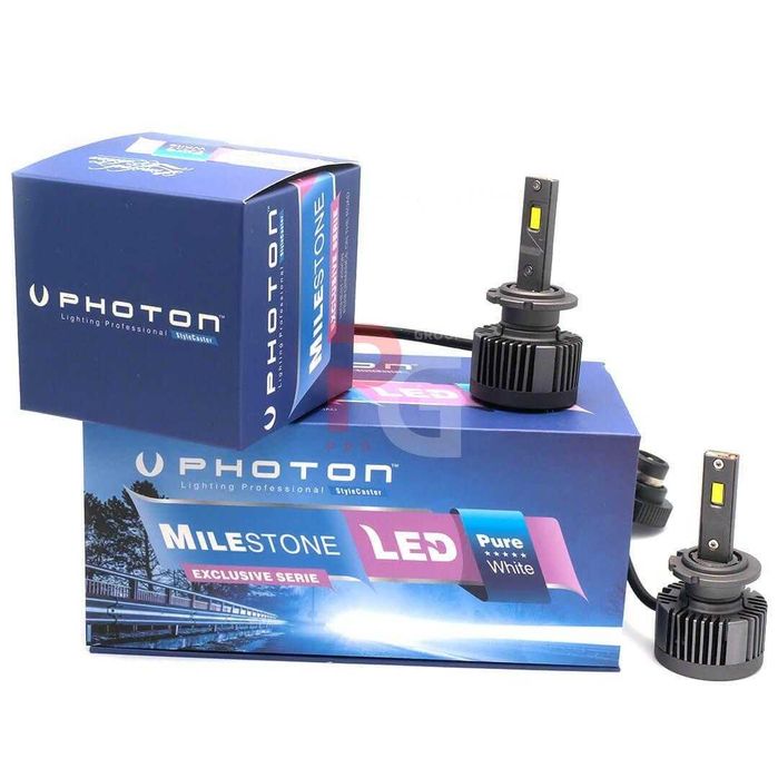 Set Două Becuri Dioda Faruri D2S/R Milestone LED Puternice