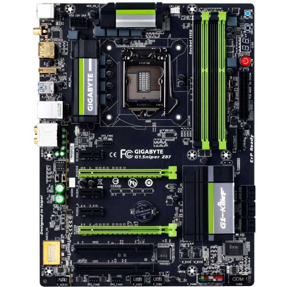 Дъно Дънна платка Gigabyte G1.Sniper Z87 1150 DDR3 OVERCLOCK