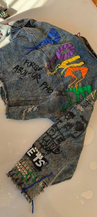 Дамско дънково яке