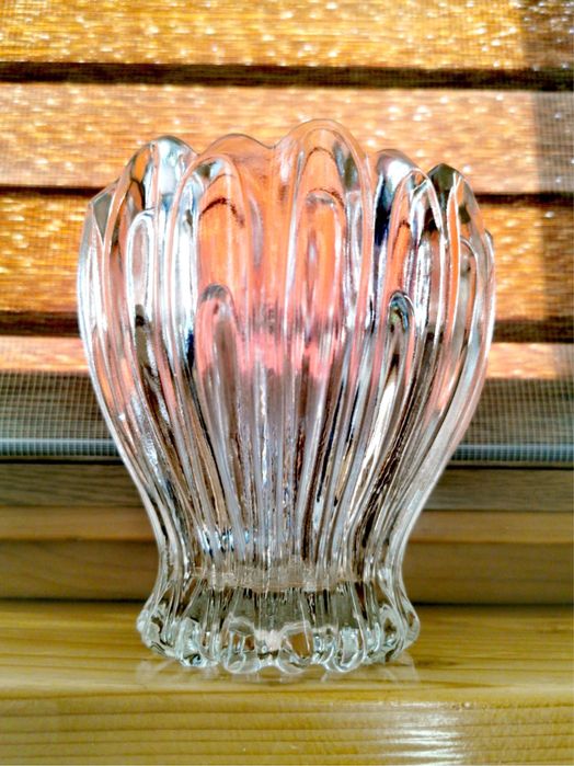 Антикварна кристална масивна тежка дизайнерска маркирана ваза колекция