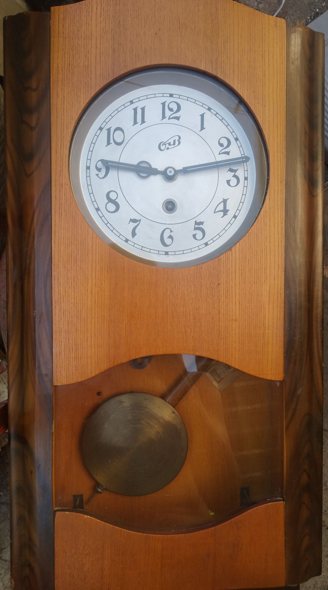 Часы настенные маятниковые ОЧЗ без боя. 1961г. На ходу