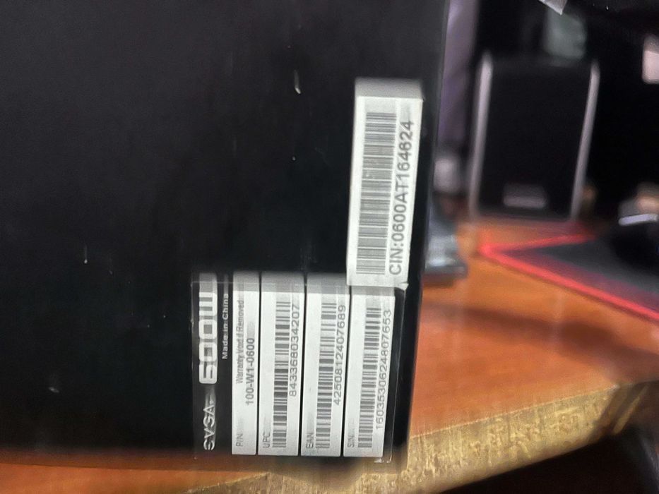 Захранване за компютър EVGA Active PFC 80 PLUS