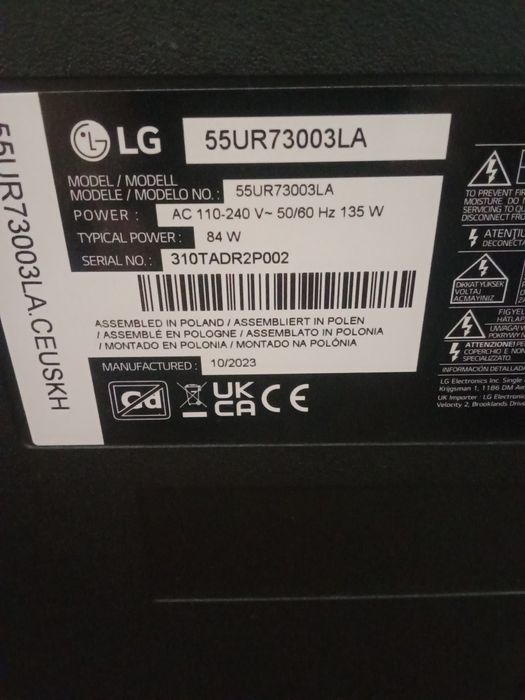 Телевизори "Philips" 50pus 8518 Ambilight и LG 55UR73003LA на части