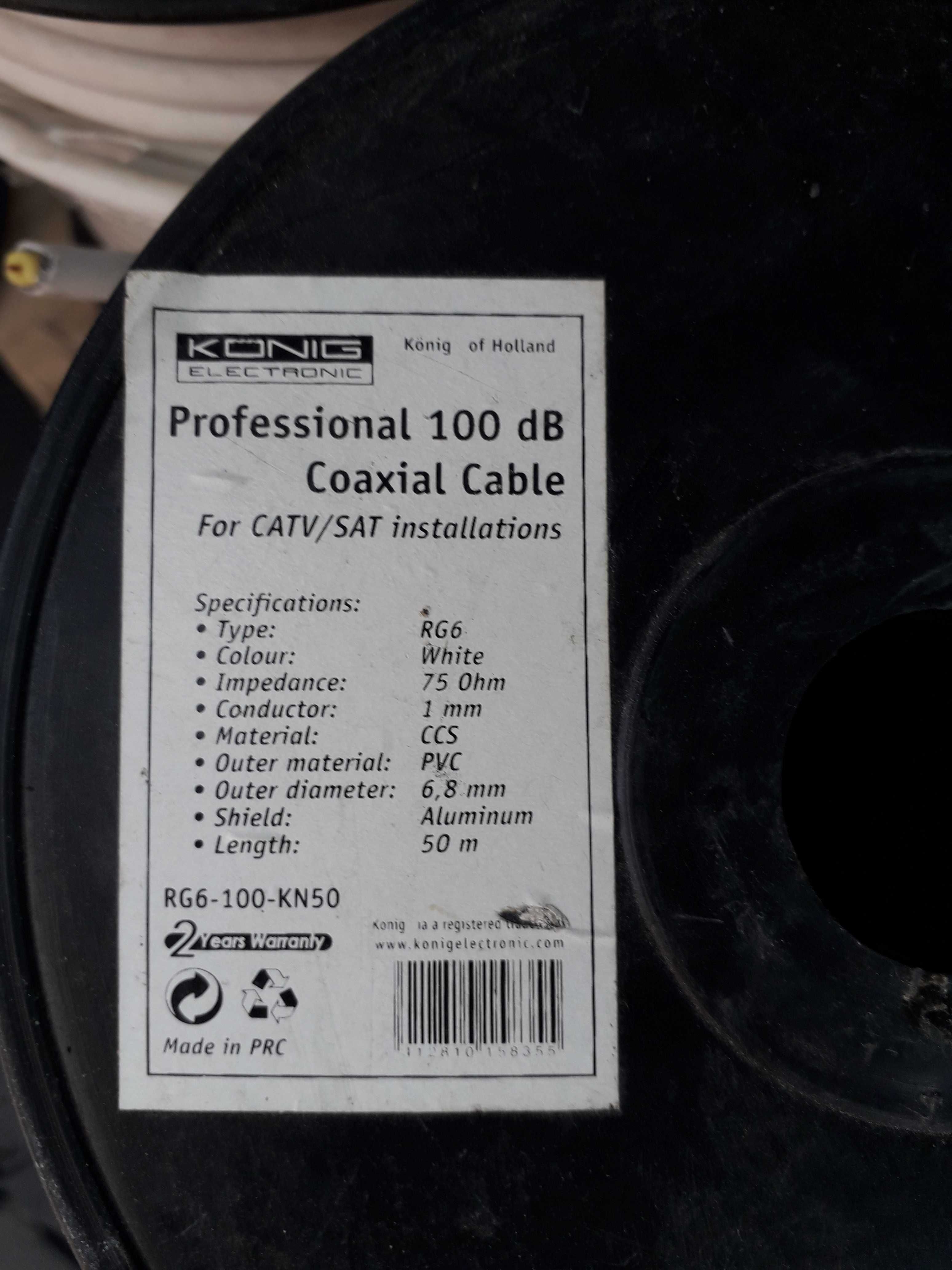 Cablu coaxial RG 6 profesional