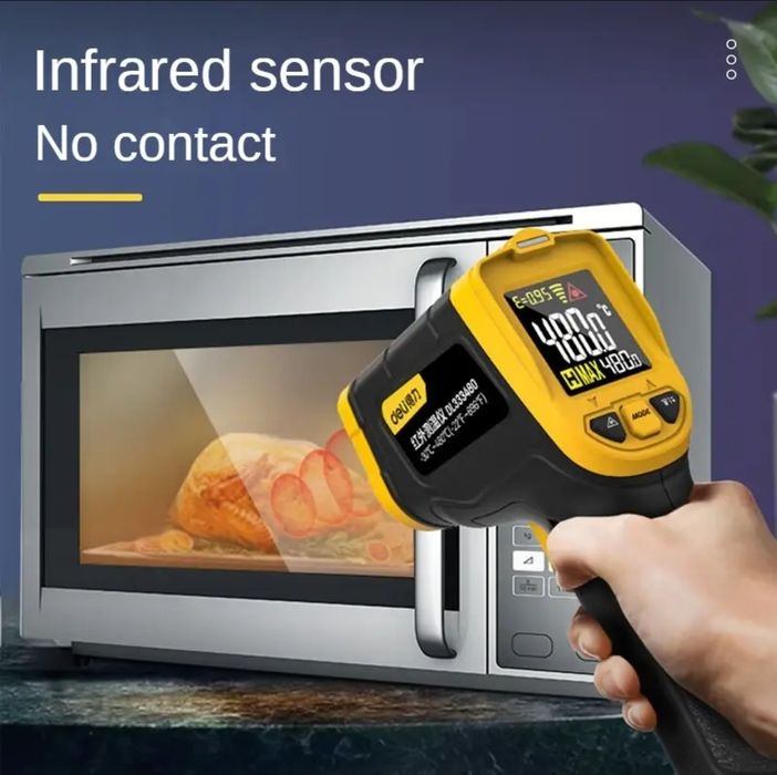 Инфракрасный лазерный термометр,  Бесконтактный термометр. ПИРОМЕТР