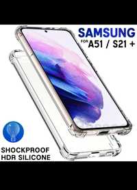 Husa silicon transparent Samsung s21 cu protecție la colturi