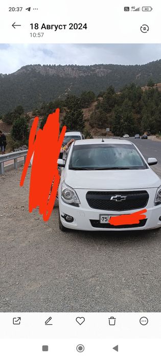 Срочно кобальт сотилади 2023 йили, пробег77000 км, ранги ок,