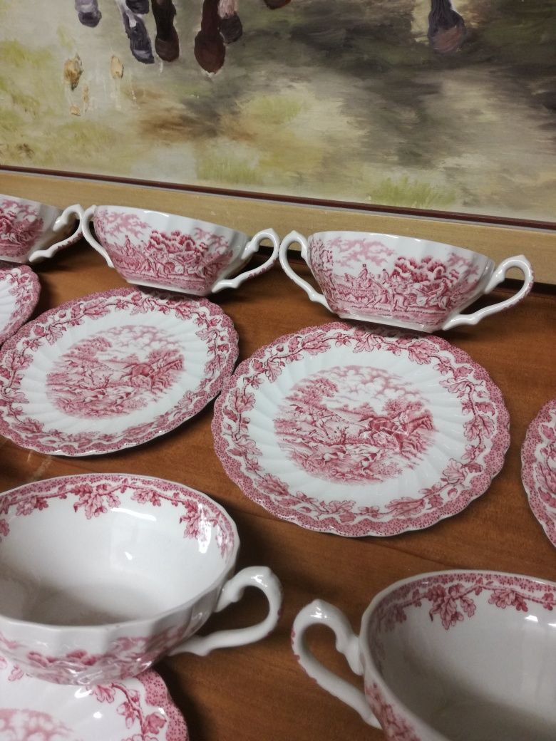 Myotts Country Life Staffordshire England 23броя порцеланов сервиз