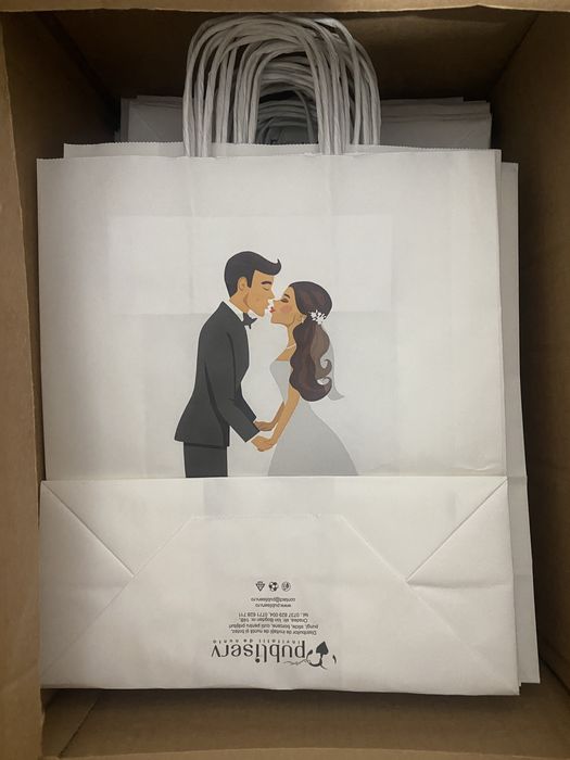 Pungi de hartie penteu nunta