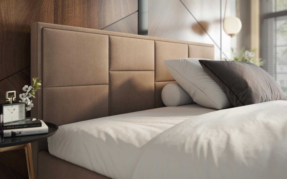 Спалня тапицирана 160/200 БЕЗ МАТРАК И ПОДМАТРАЧНА РАМКА