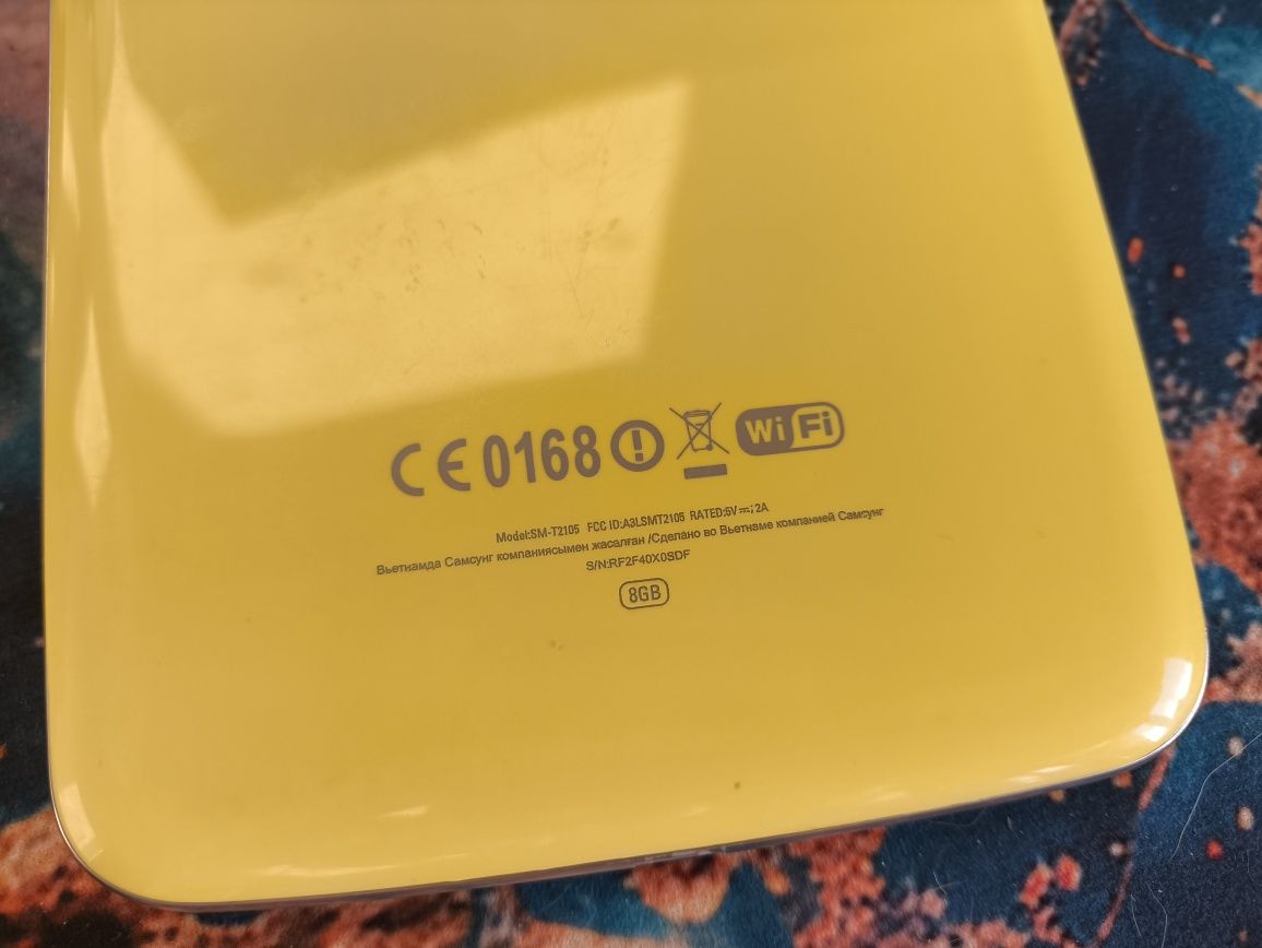 Планшет Samsung 8Gb жёлтый Android/wifi без сим
