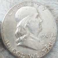 Монета. США. 50 центов, полдоллара. Полдоллара США. 50 центов 1958