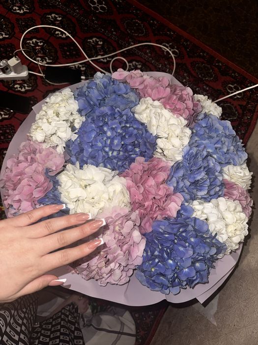 Букет гортензия свежий