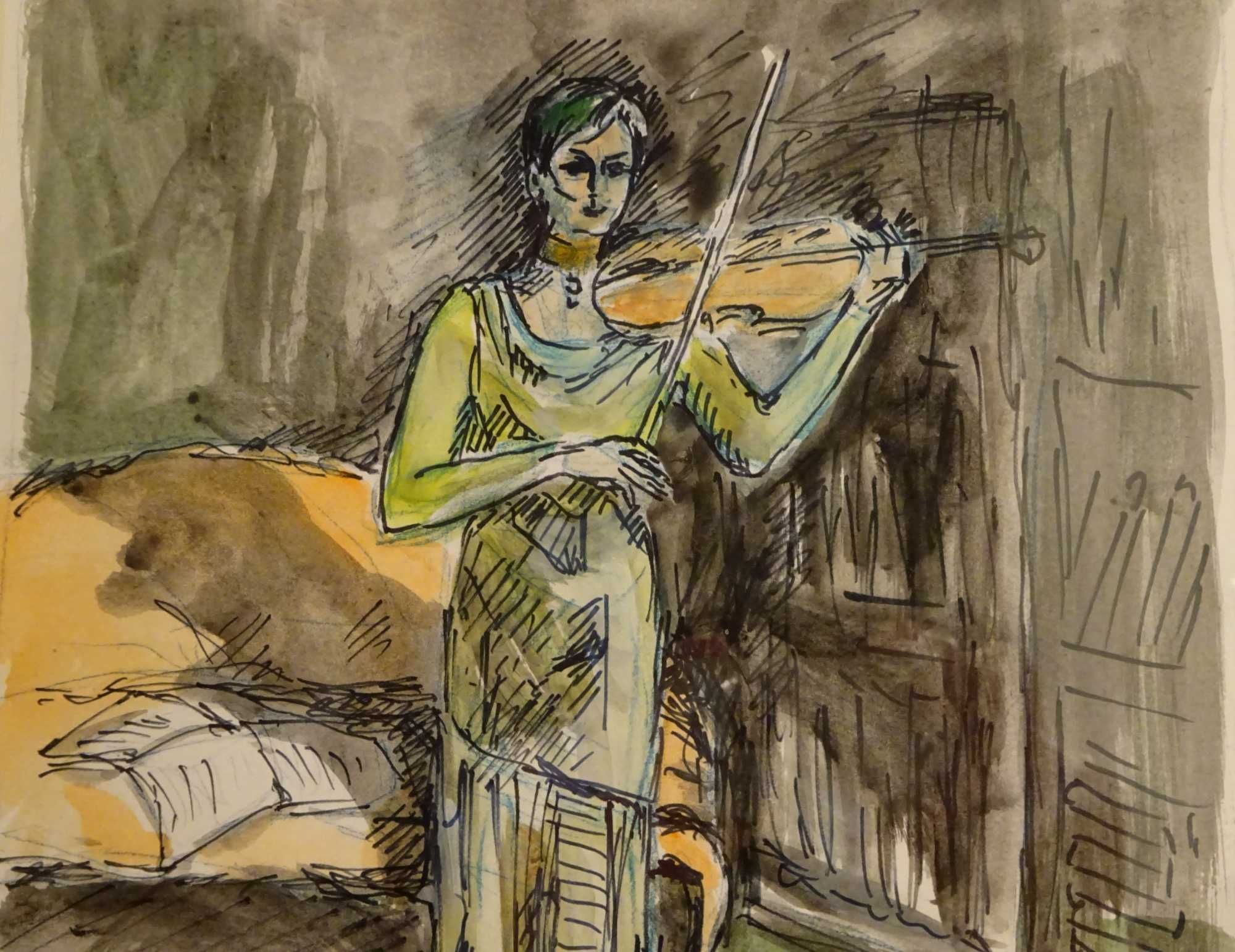 Tablou Ligia Macovei - Fata cu vioara