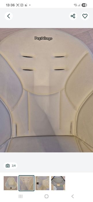 Huha scaun de masa Peg Perero Siesta, prima pappa