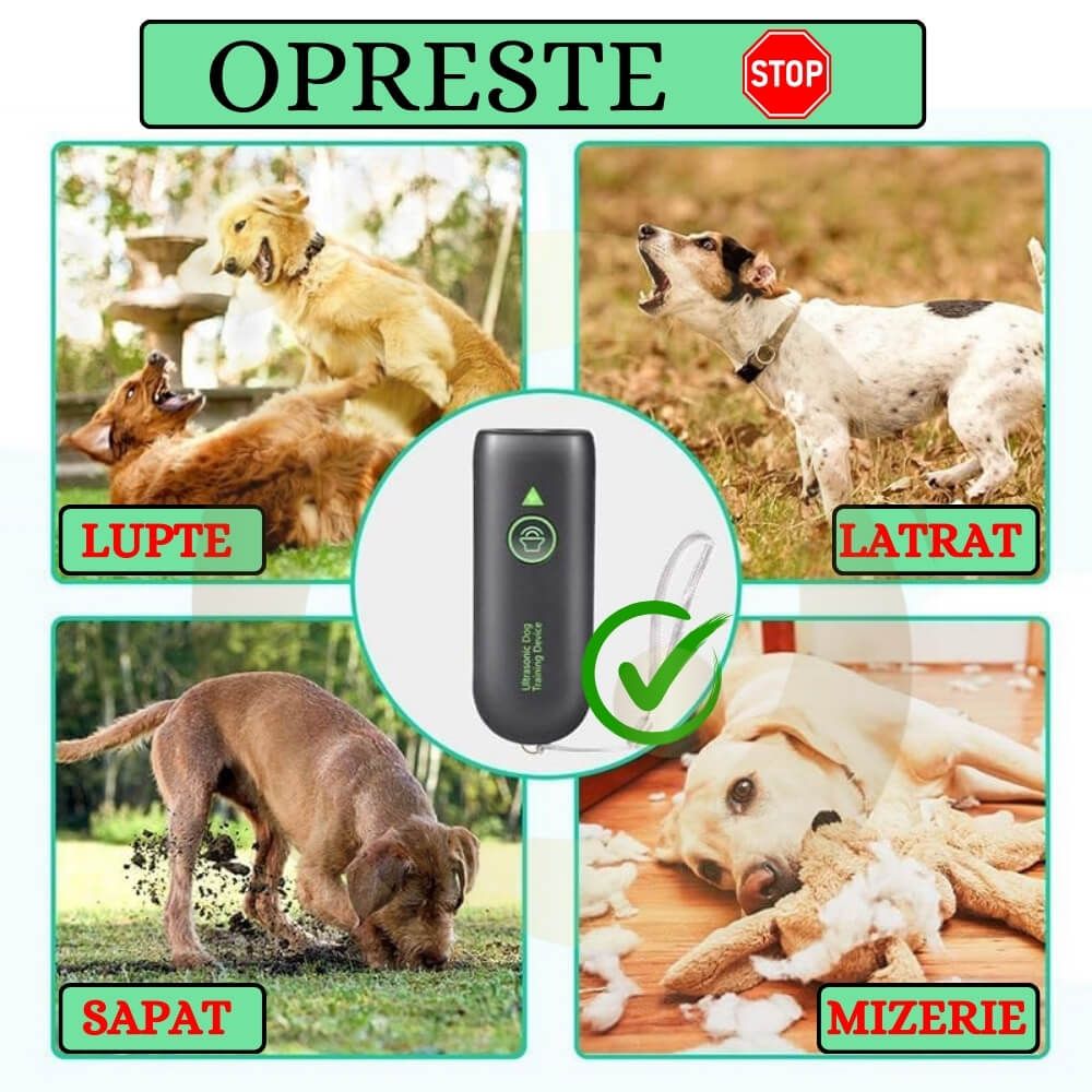 Dispozitiv Antilatrat de Protectie pentru Indepartat Caini Agresivi