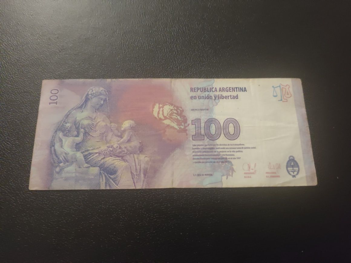 Bancnota 100 pesos Argentina