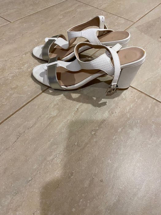 Сандали дамски, с висок дебел ток