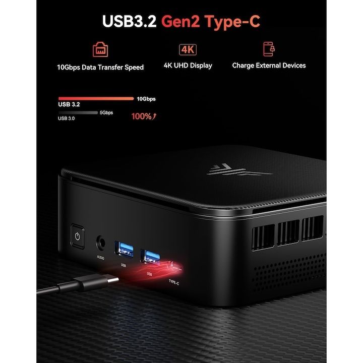 Super pret! Mini Desktop PC NiPoGi Windows 11 Pro procesor AMD Ryzen 5