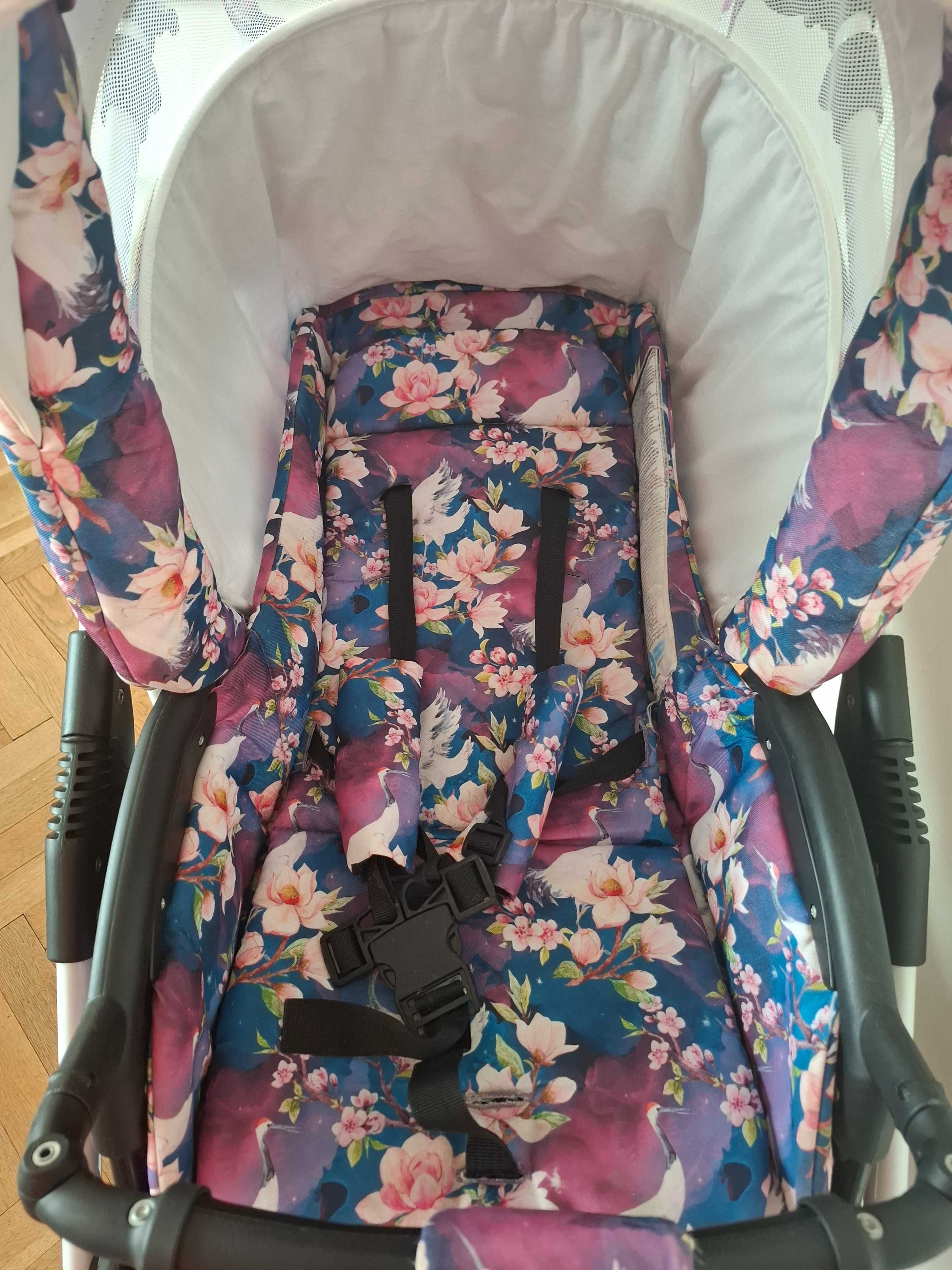 Бебешка количка 3 в 1 Baby LUX Tropical