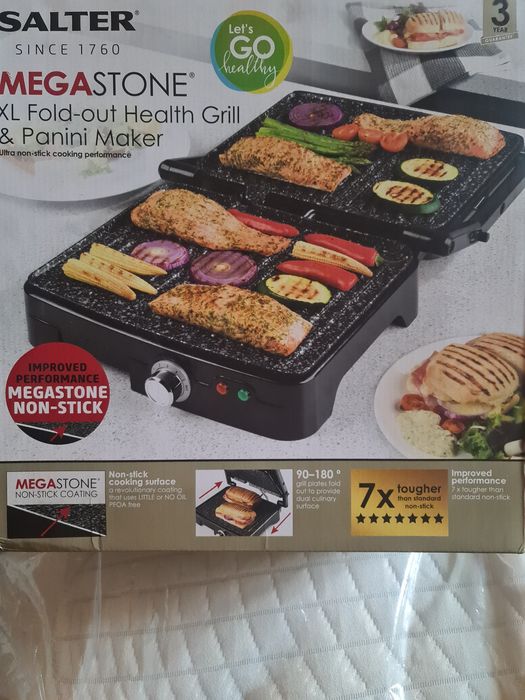 Salter Xl Gratar Electric & sandwich maker 1800w Nou