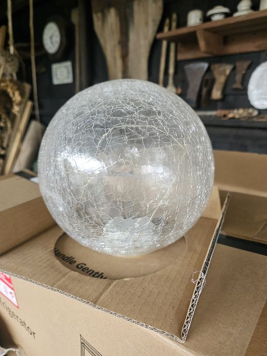 Lampa cu led glob sticla baterii beculete decoratiune