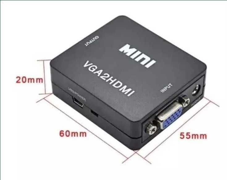 Convertor / adaptor VGA la HDMI VGA2Hdmi - nou