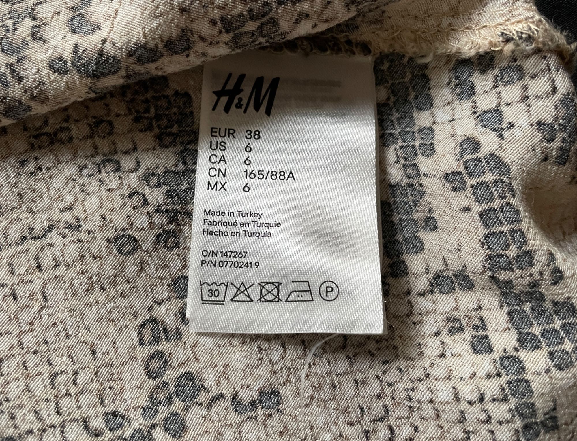 дълга рокля H&M 38 размер - М