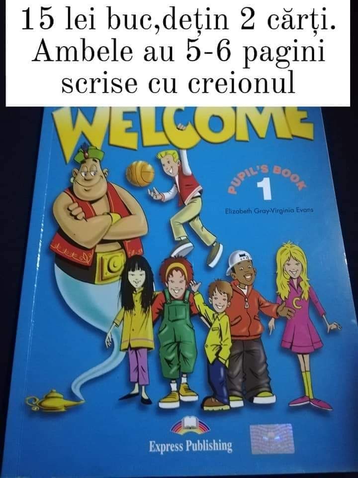 Cărți povesti Engleza,o carte în Germana și 2 caiete noi activitati