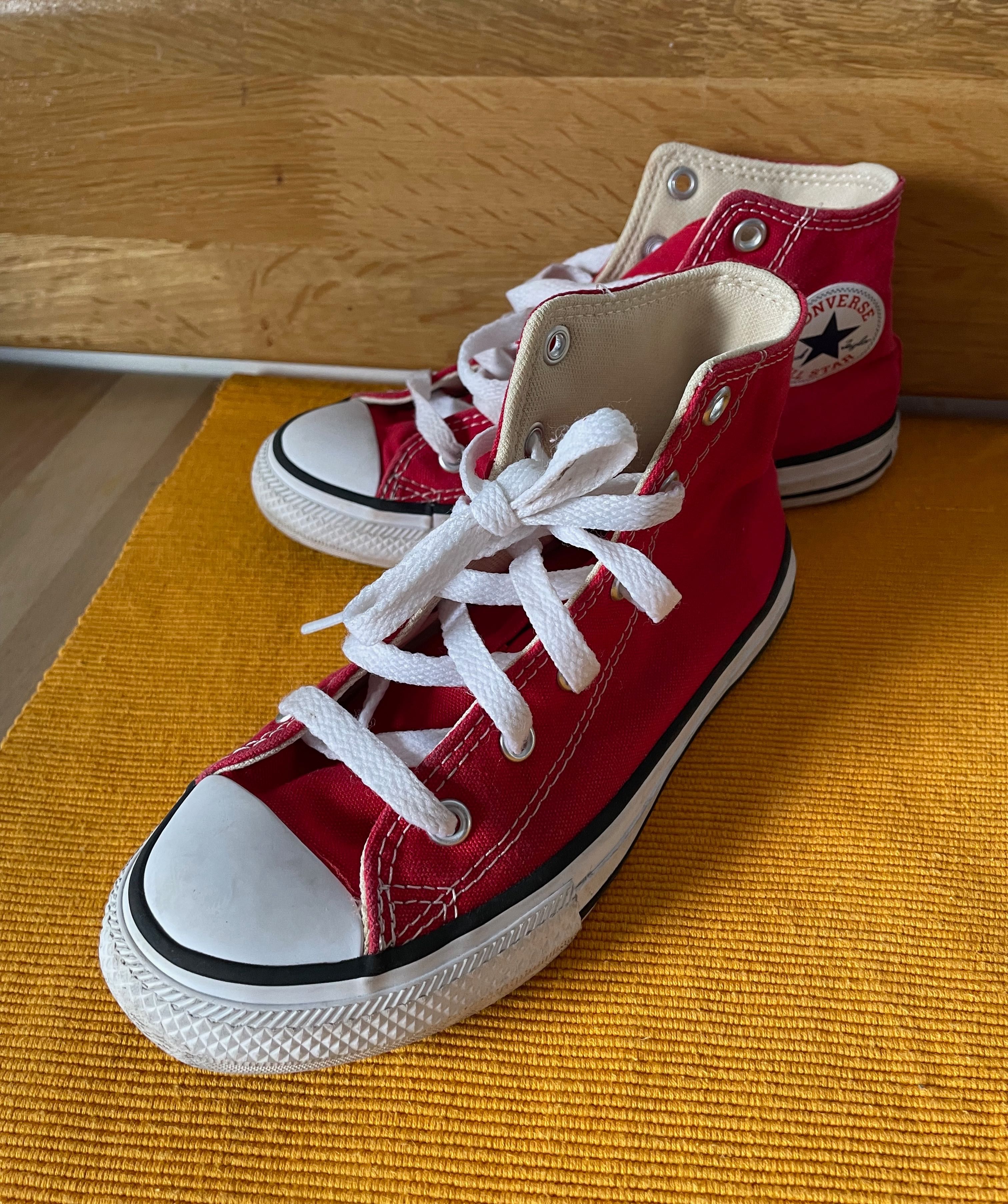 Tenisi Sneakers CONVERSE All Star Originali ROSII Copii 31.5 Pantofi