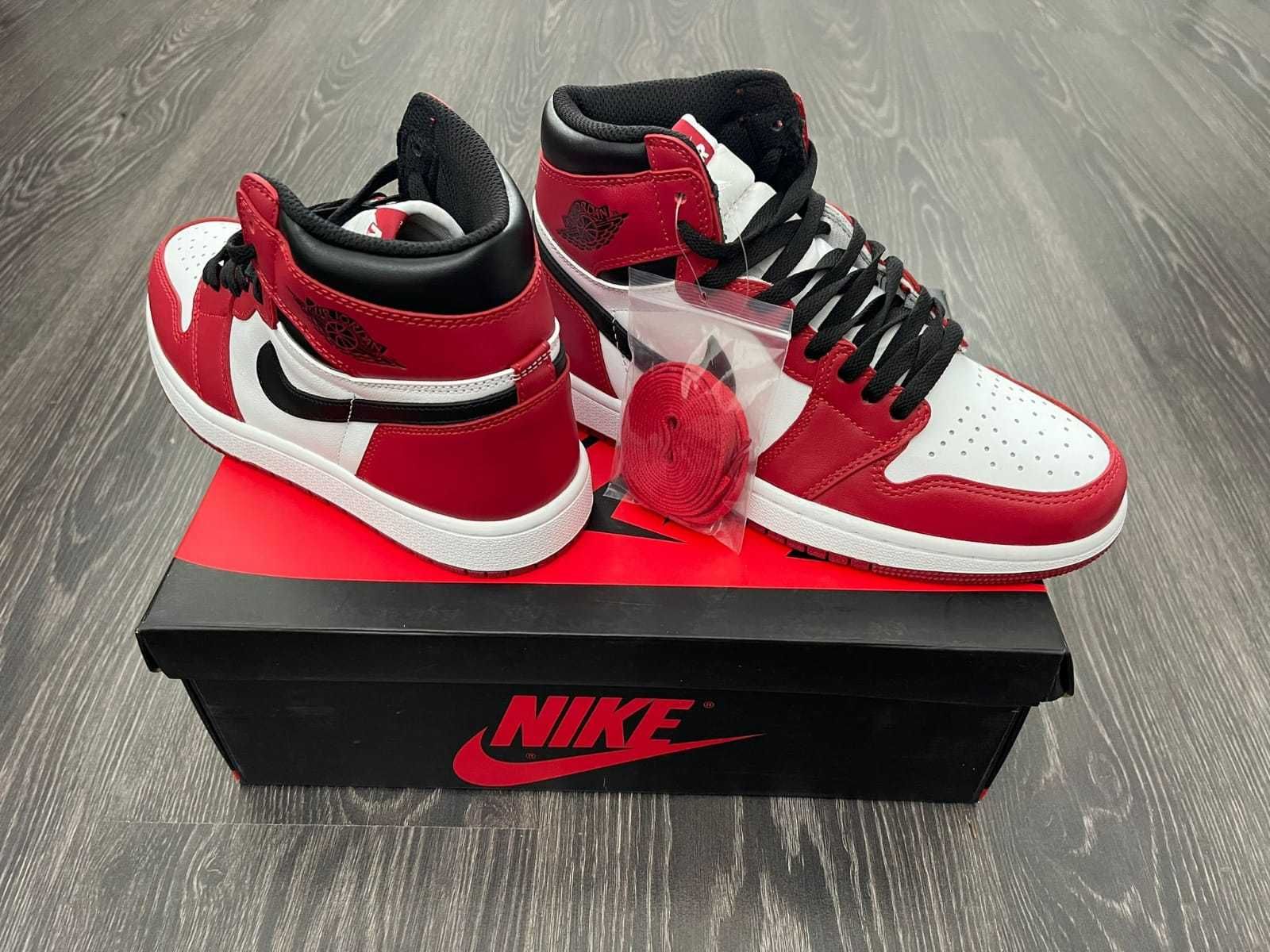 Nike Jordan 1 Chicago Red | Sneakersi noi cu cutie
