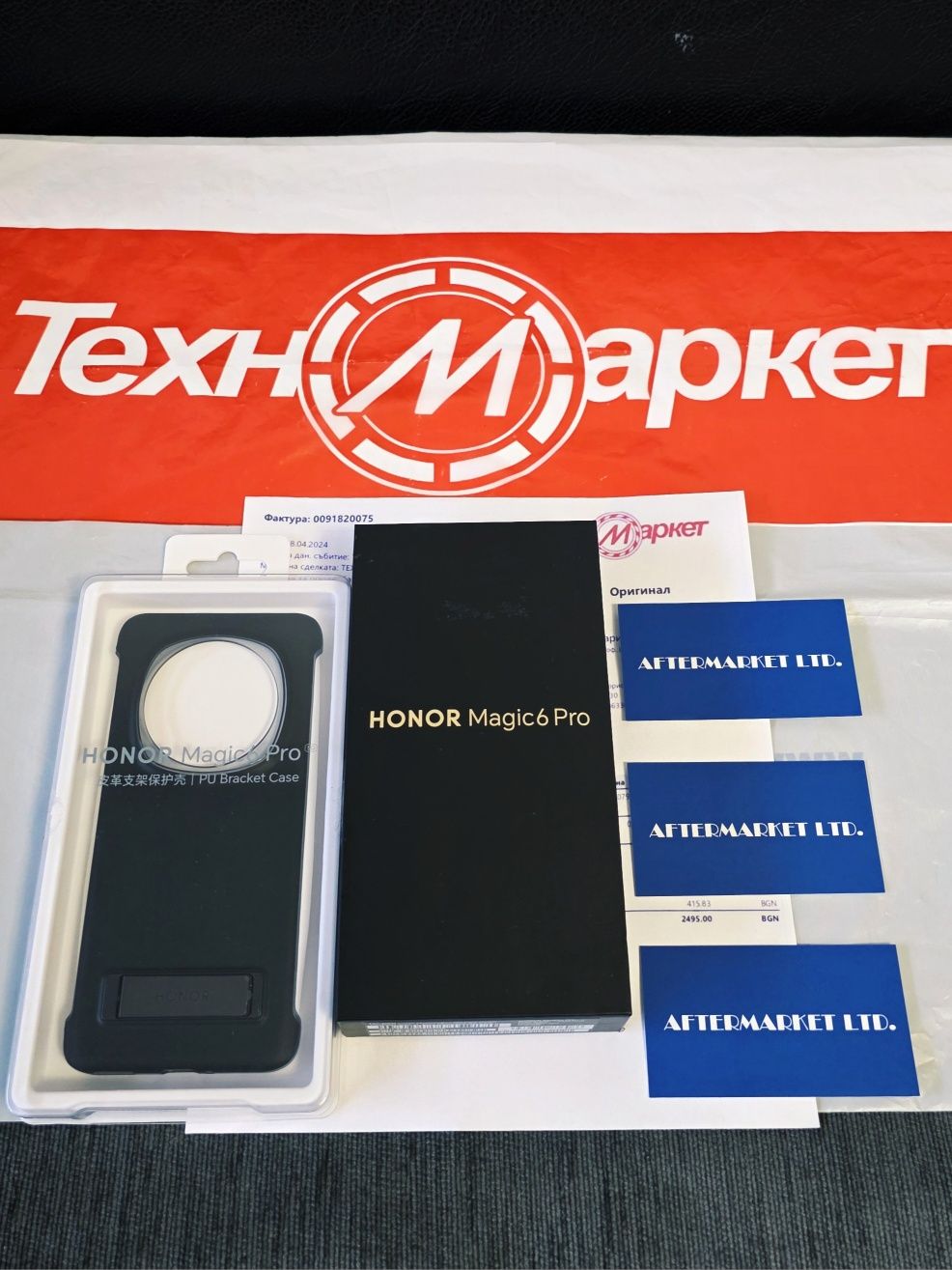 *** КАТО НОВ 512GB Honor Magic 6 Pro Техномаркет Гаранция 2026 Black