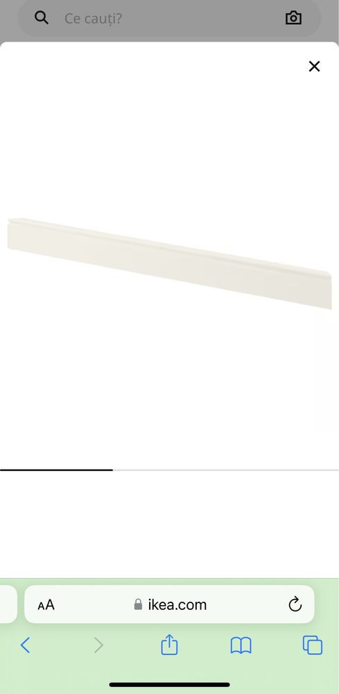 Plinta decorativa Ikea bucatarie alba 221x8cm | Pret pe ikea 140 lei