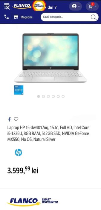Laptop Hp nou i5gen12, Itb ssd mx550 6Gb