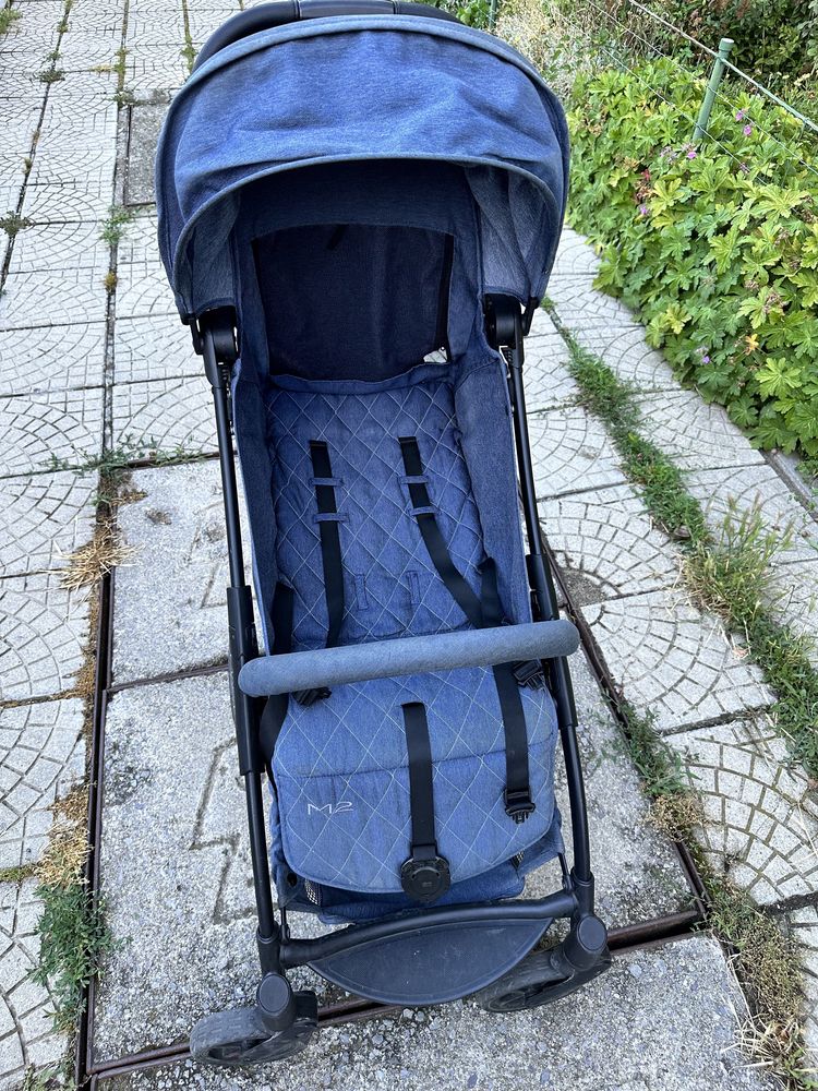 Сгъваема бебешка количка Mast M2 дънков цвят